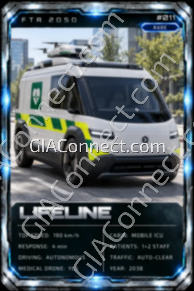 LIFELINE – vehicul futurist FTR 2050, cartonaș digital de colecție