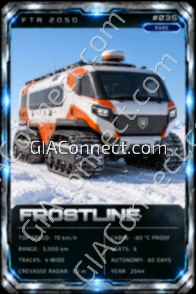 FROSTLINE – vehicul futurist FTR 2050, cartonaș digital de colecție