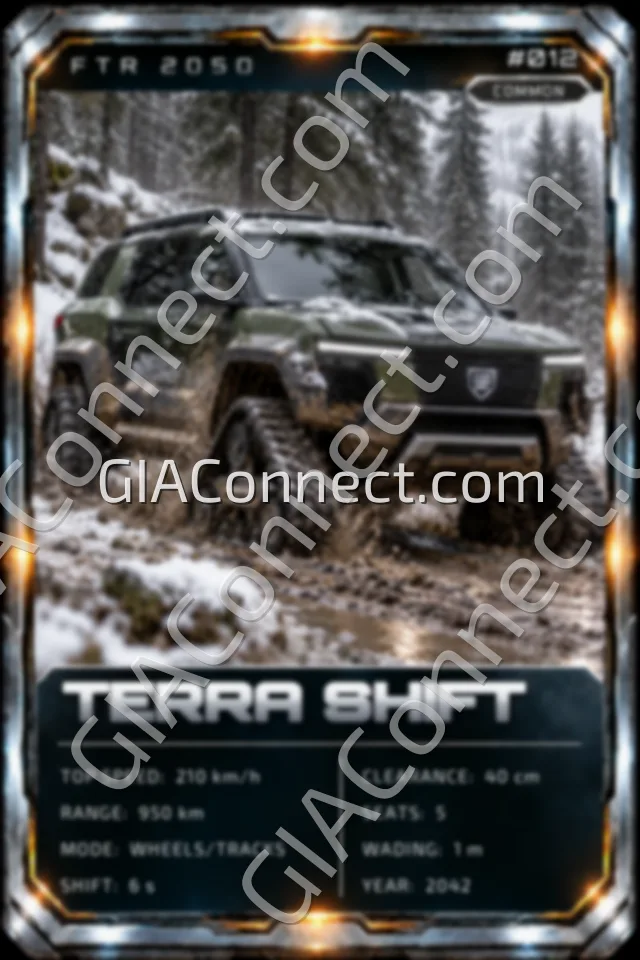 TERRA SHIFT – vehicul futurist FTR 2050, cartonaș digital de colecție