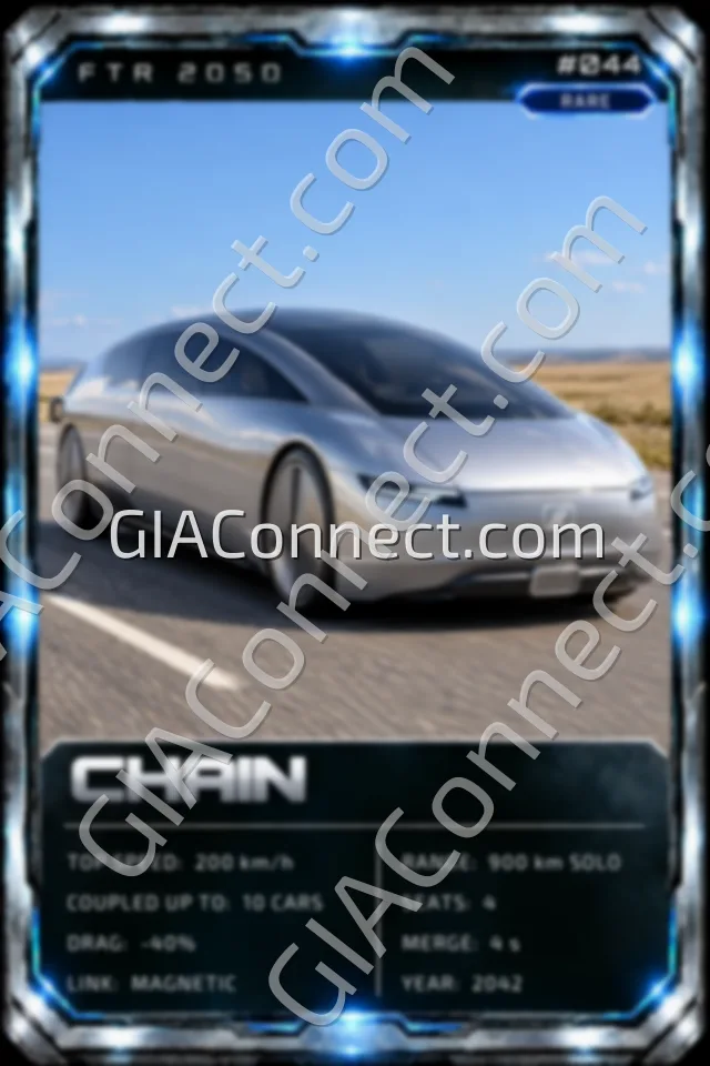 CHAIN – vehicul futurist FTR 2050, cartonaș digital de colecție