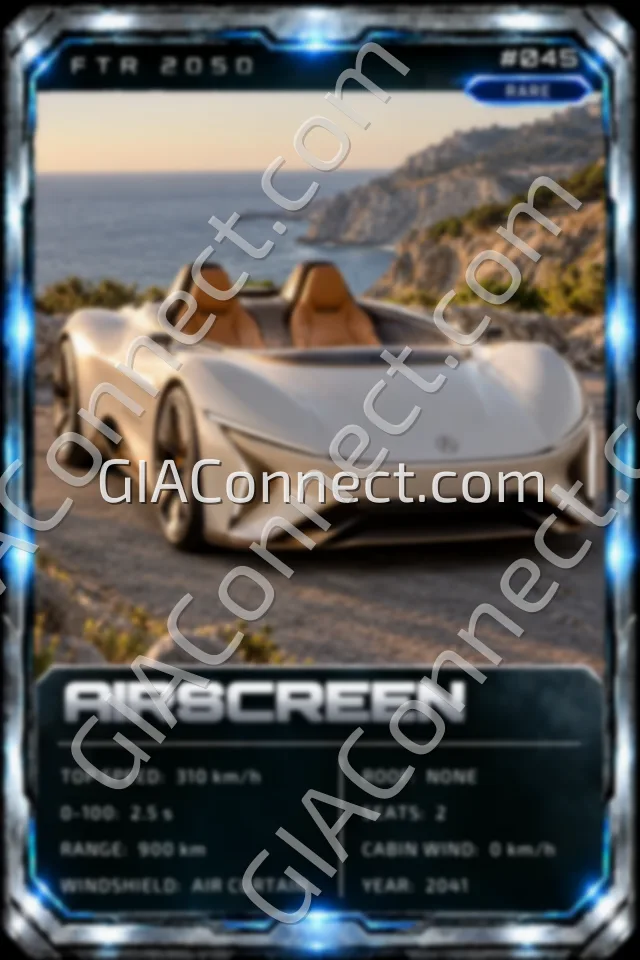 AIRSCREEN – vehicul futurist FTR 2050, cartonaș digital de colecție