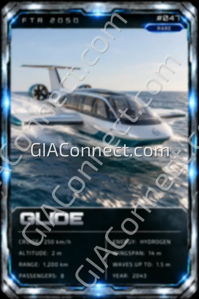 GLIDE – vehicul futurist FTR 2050, cartonaș digital de colecție