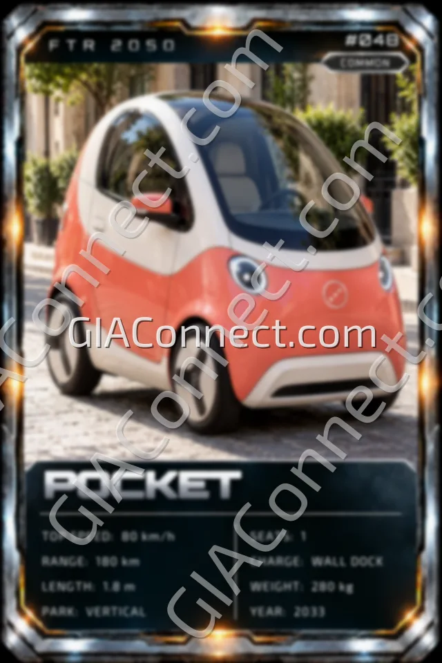 POCKET – vehicul futurist FTR 2050, cartonaș digital de colecție