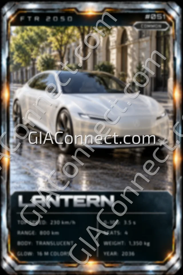 LANTERN – vehicul futurist FTR 2050, cartonaș digital de colecție