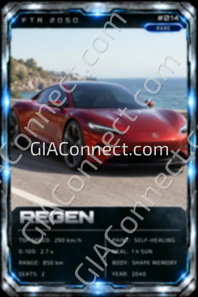 REGEN – vehicul futurist FTR 2050, cartonaș digital de colecție