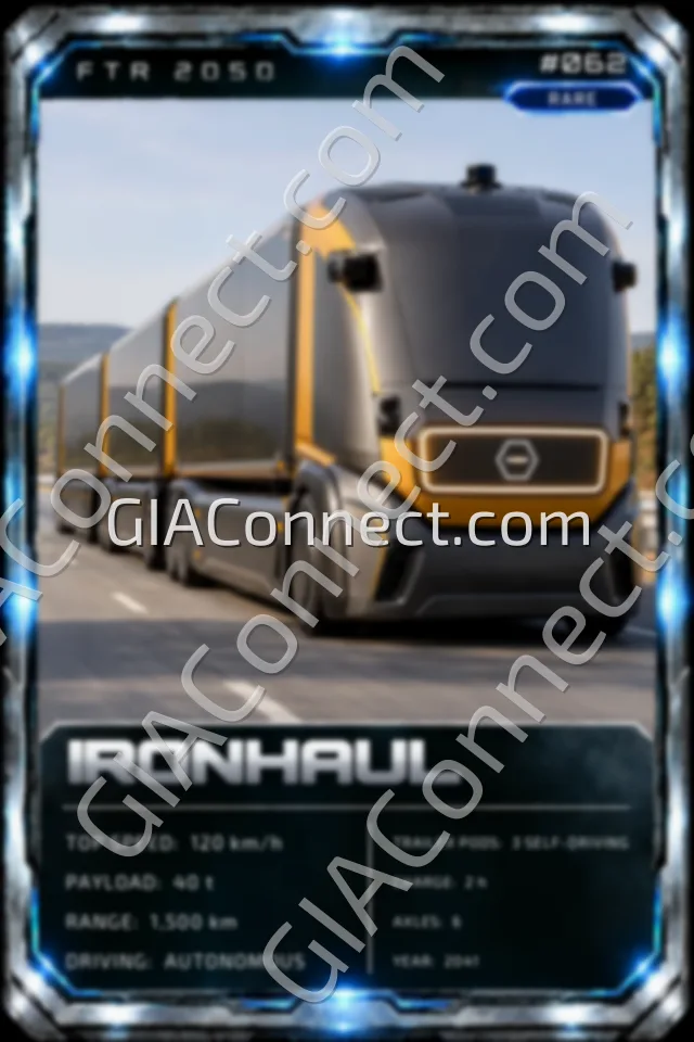 IRONHAUL – vehicul futurist FTR 2050, cartonaș digital de colecție