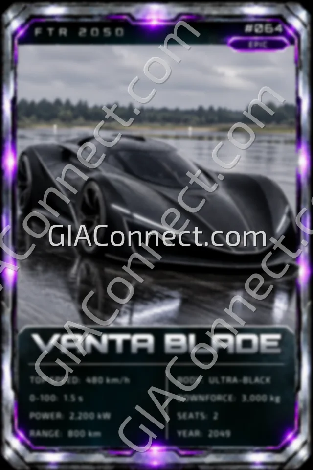 VANTA BLADE – vehicul futurist FTR 2050, cartonaș digital de colecție