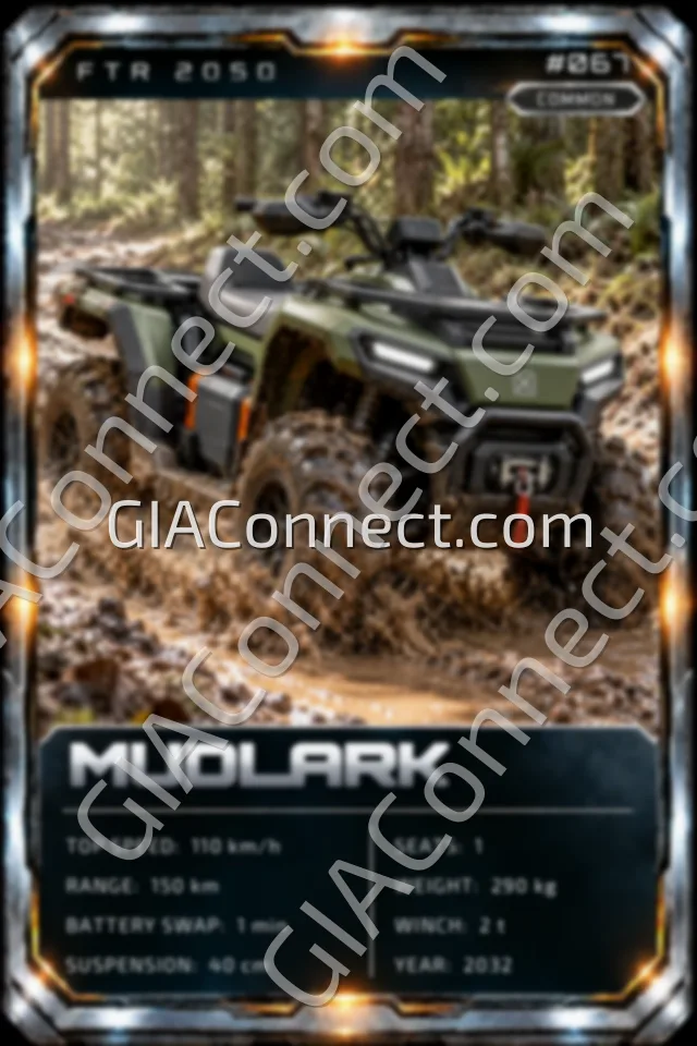 MUDLARK – vehicul futurist FTR 2050, cartonaș digital de colecție