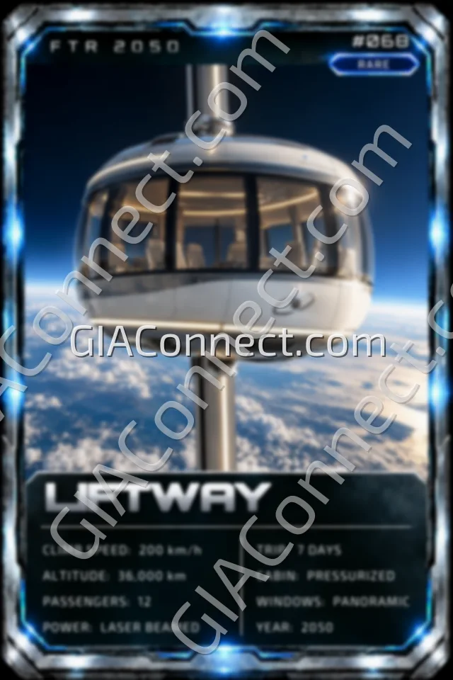 LIFTWAY – vehicul futurist FTR 2050, cartonaș digital de colecție