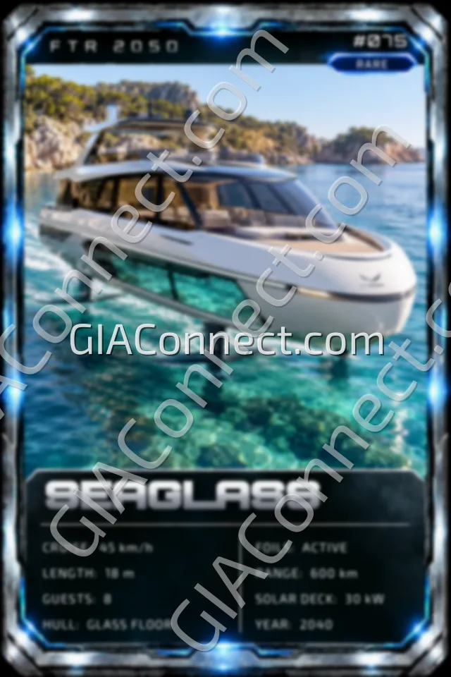 SEAGLASS – vehicul futurist FTR 2050, cartonaș digital de colecție