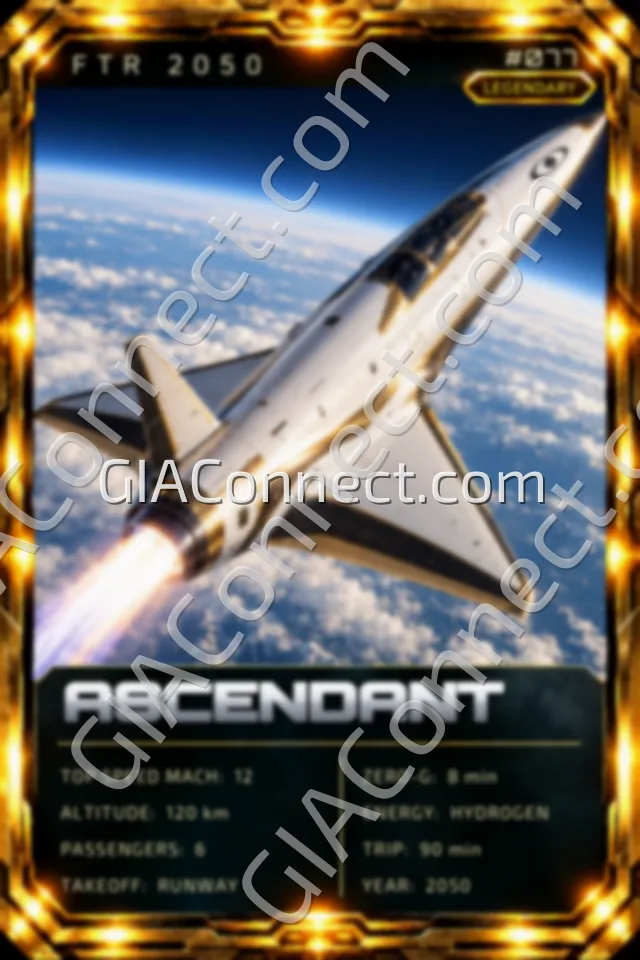 ASCENDANT – vehicul futurist FTR 2050, cartonaș digital de colecție