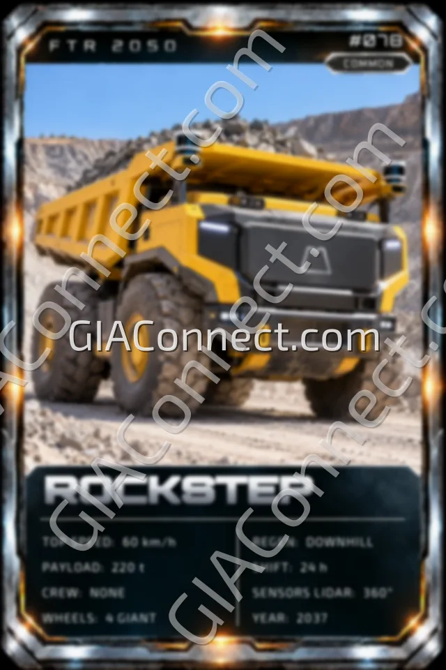 ROCKSTEP – vehicul futurist FTR 2050, cartonaș digital de colecție