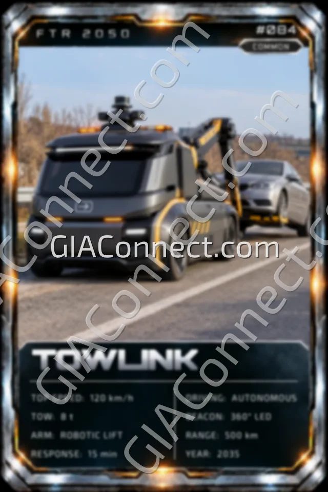 TOWLINK – vehicul futurist FTR 2050, cartonaș digital de colecție