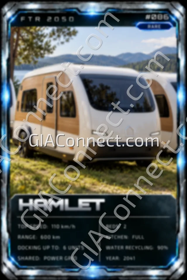 HAMLET – vehicul futurist FTR 2050, cartonaș digital de colecție