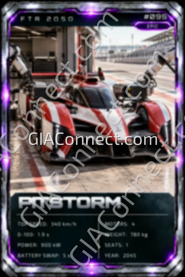 PITSTORM – vehicul futurist FTR 2050, cartonaș digital de colecție