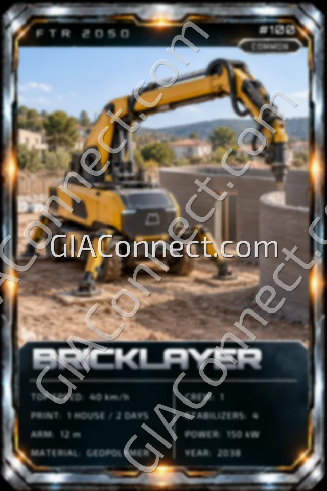 BRICKLAYER – vehicul futurist FTR 2050, cartonaș digital de colecție