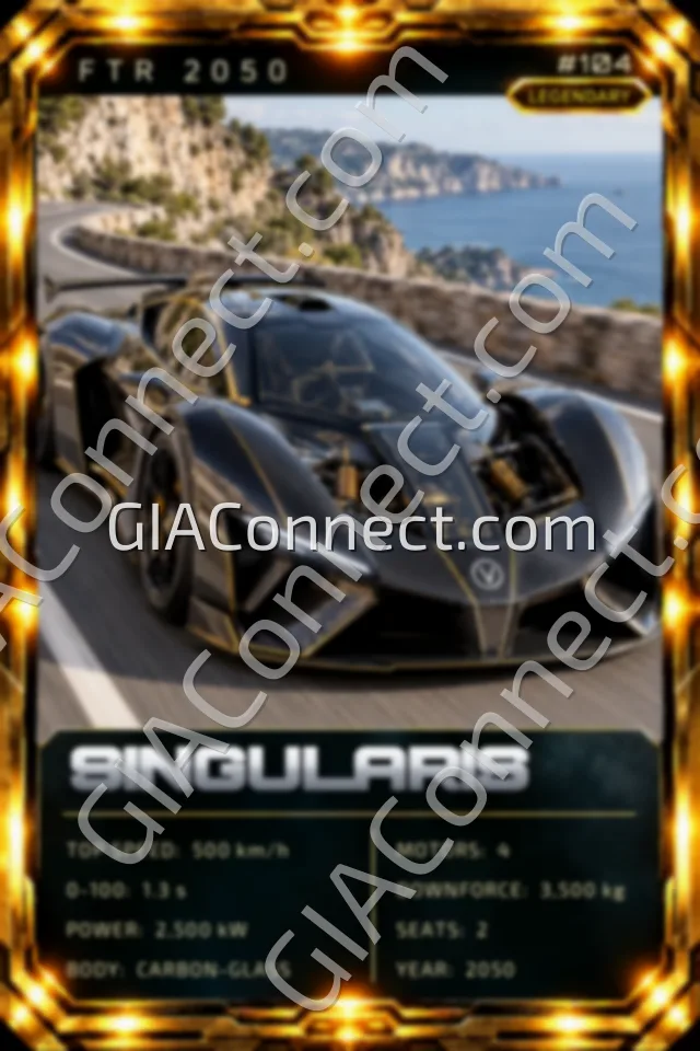 SINGULARIS – vehicul futurist FTR 2050, cartonaș digital de colecție