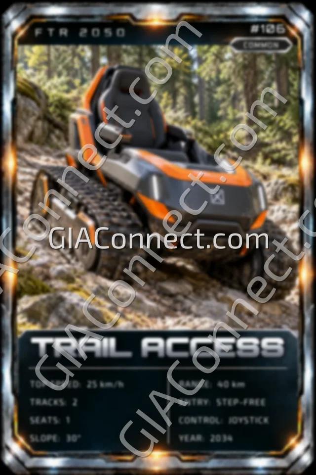 TRAIL ACCESS – vehicul futurist FTR 2050, cartonaș digital de colecție