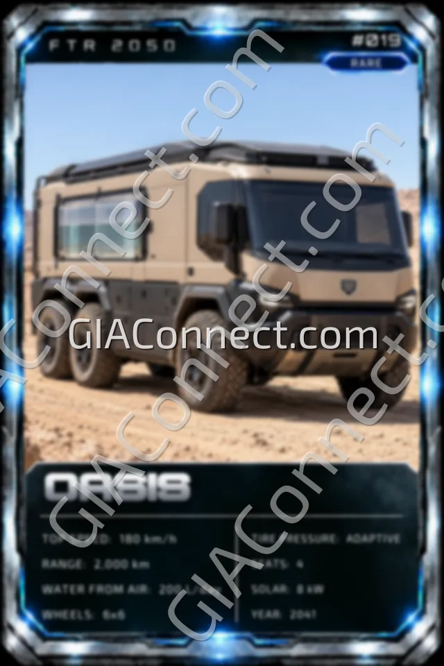 OASIS – vehicul futurist FTR 2050, cartonaș digital de colecție