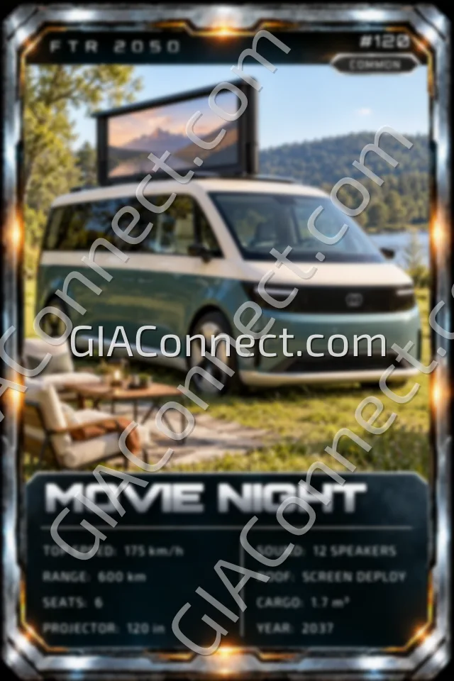 MOVIE NIGHT – vehicul futurist FTR 2050, cartonaș digital de colecție
