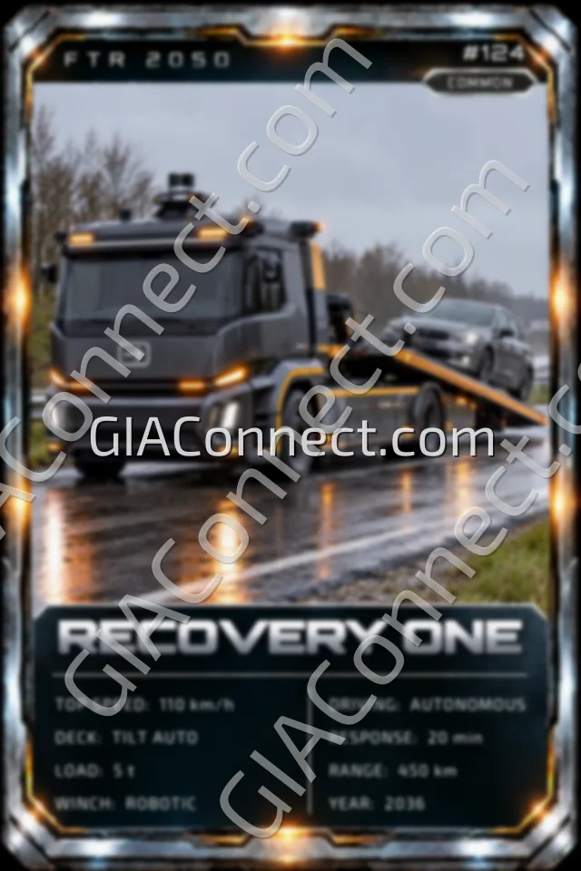 RECOVERY ONE – vehicul futurist FTR 2050, cartonaș digital de colecție