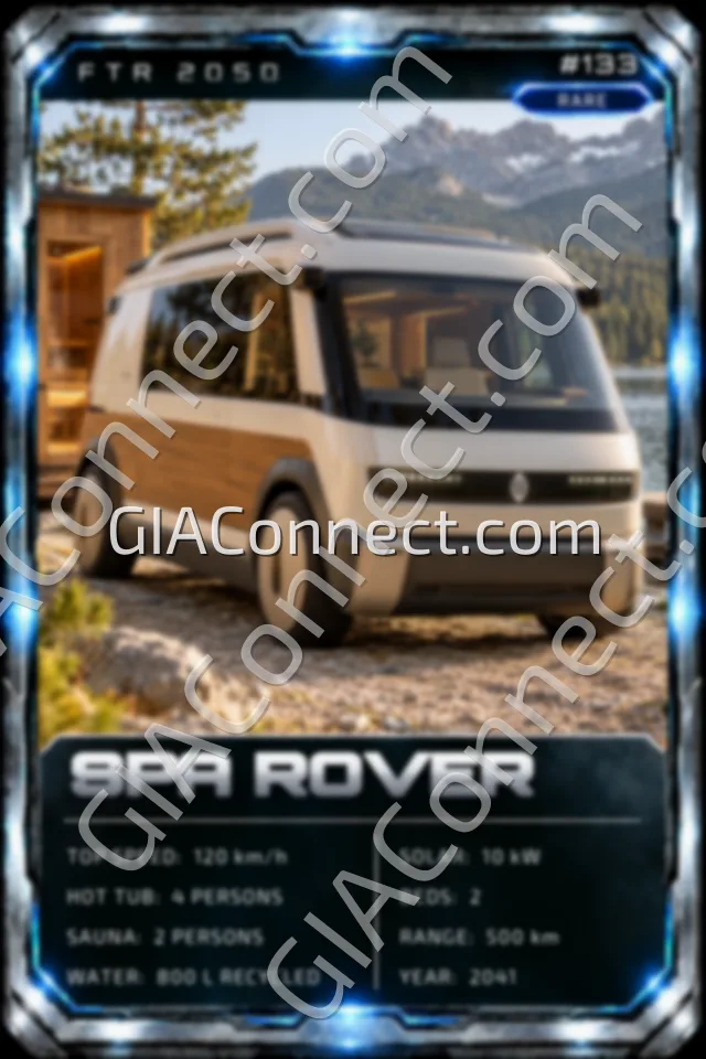 SPA ROVER – vehicul futurist FTR 2050, cartonaș digital de colecție