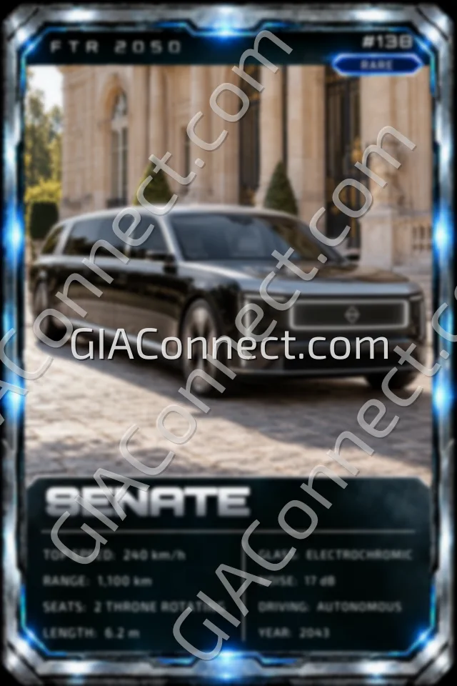 SENATE – vehicul futurist FTR 2050, cartonaș digital de colecție