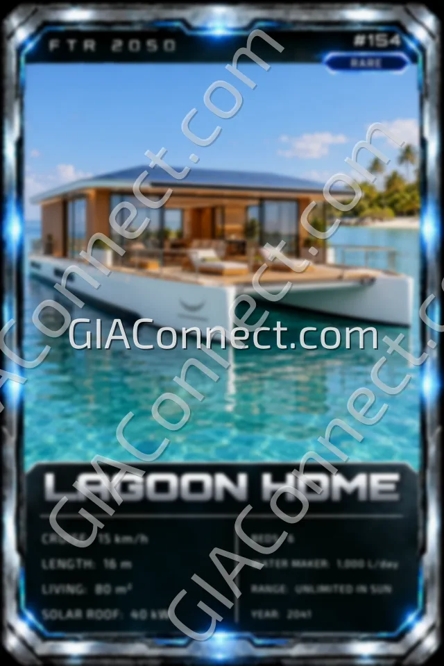 LAGOON HOME – vehicul futurist FTR 2050, cartonaș digital de colecție