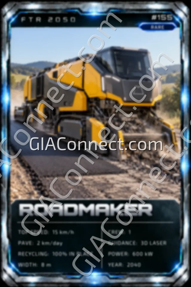 ROADMAKER – vehicul futurist FTR 2050, cartonaș digital de colecție