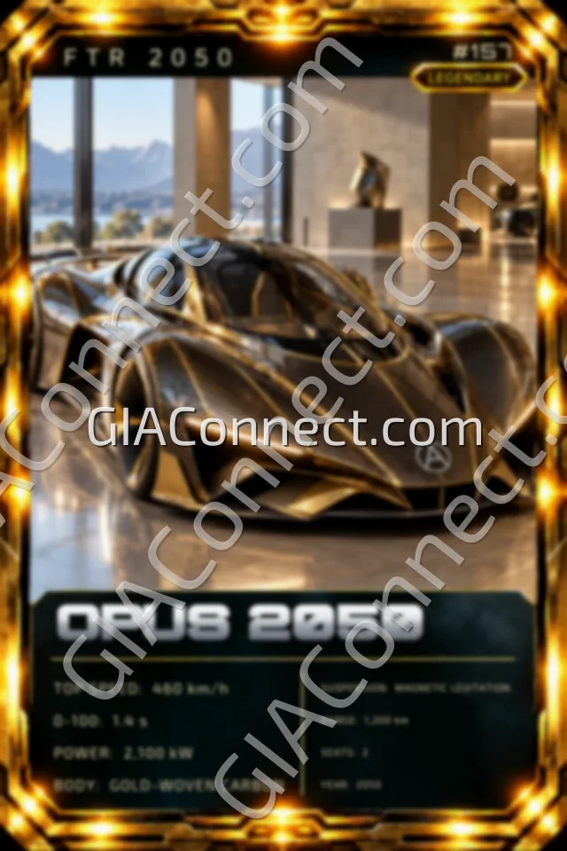 OPUS 2050 – vehicul futurist FTR 2050, cartonaș digital de colecție