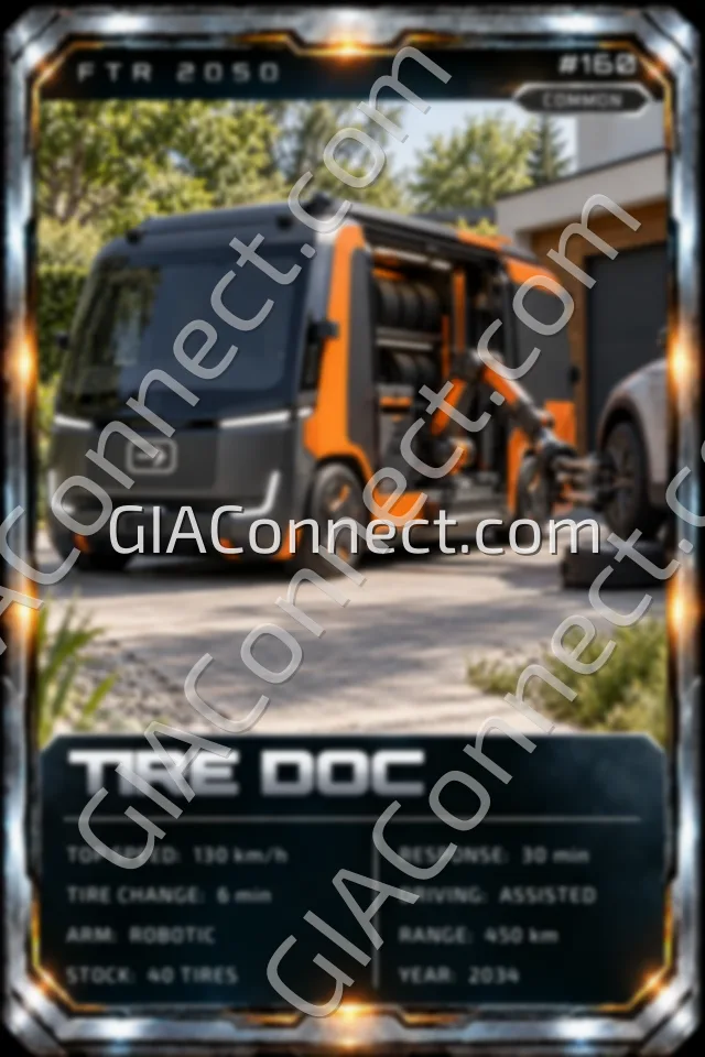TIRE DOC – vehicul futurist FTR 2050, cartonaș digital de colecție
