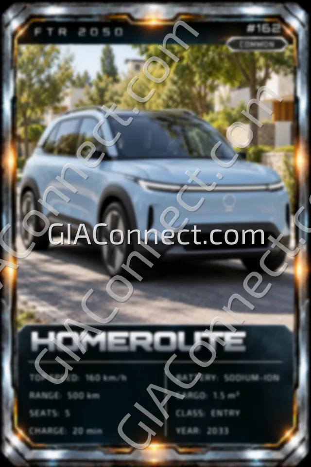 HOMEROUTE – vehicul futurist FTR 2050, cartonaș digital de colecție