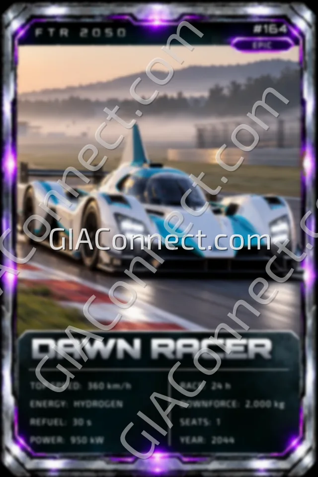 DAWN RACER – vehicul futurist FTR 2050, cartonaș digital de colecție
