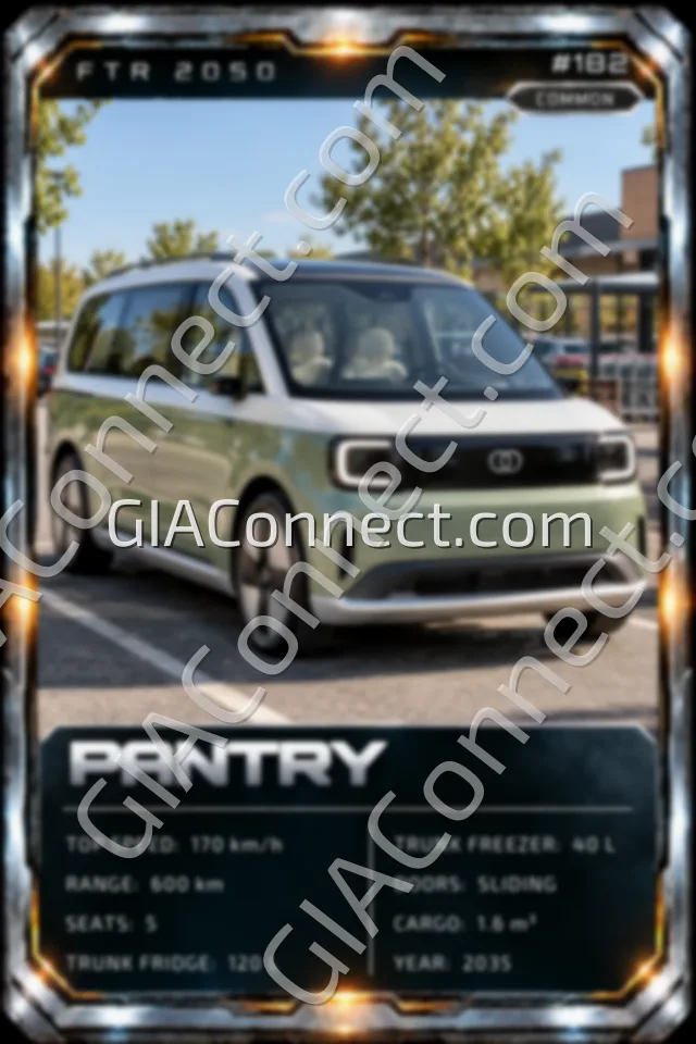 PANTRY – vehicul futurist FTR 2050, cartonaș digital de colecție
