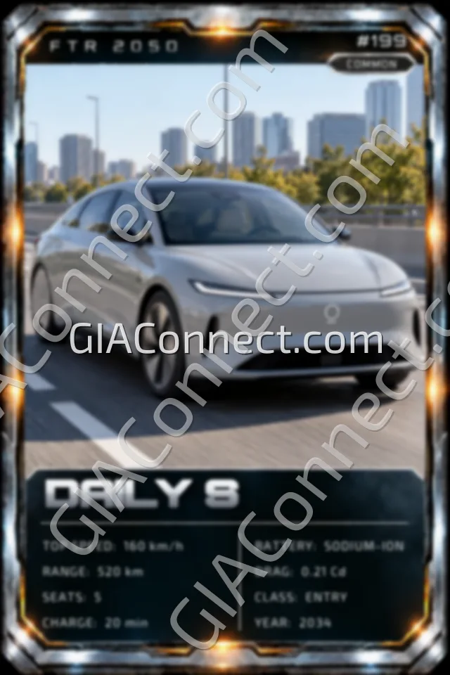 DAILY S – vehicul futurist FTR 2050, cartonaș digital de colecție