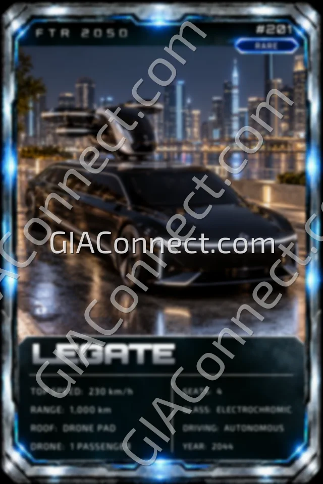 LEGATE – vehicul futurist FTR 2050, cartonaș digital de colecție