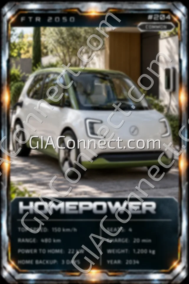 HOMEPOWER – vehicul futurist FTR 2050, cartonaș digital de colecție