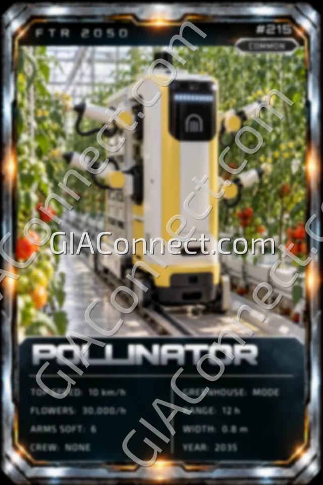 POLLINATOR – vehicul futurist FTR 2050, cartonaș digital de colecție