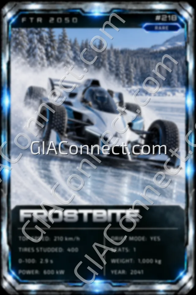 FROSTBITE – vehicul futurist FTR 2050, cartonaș digital de colecție
