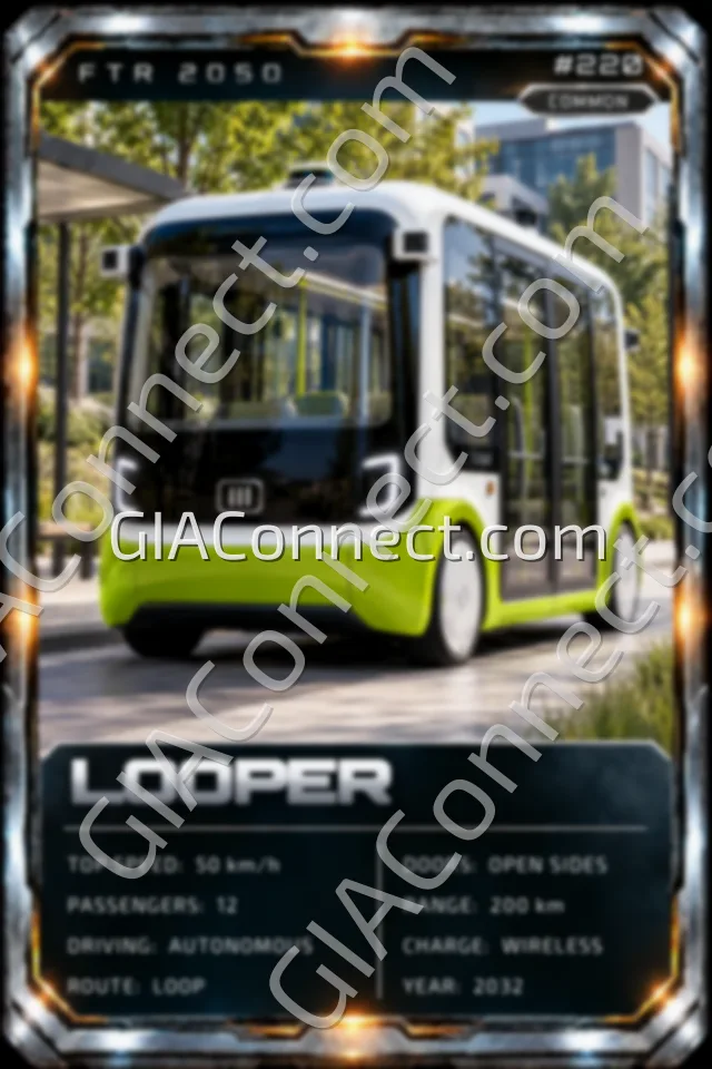 LOOPER – vehicul futurist FTR 2050, cartonaș digital de colecție