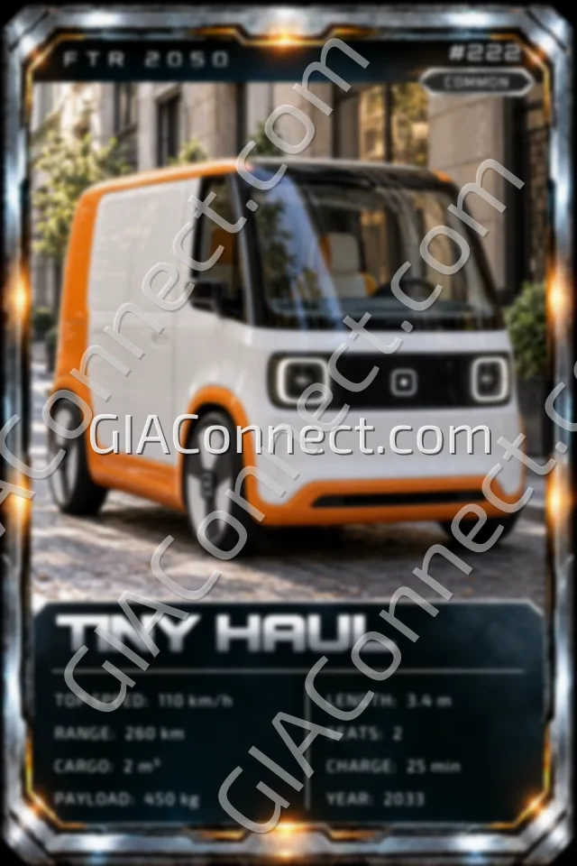 TINY HAUL – vehicul futurist FTR 2050, cartonaș digital de colecție