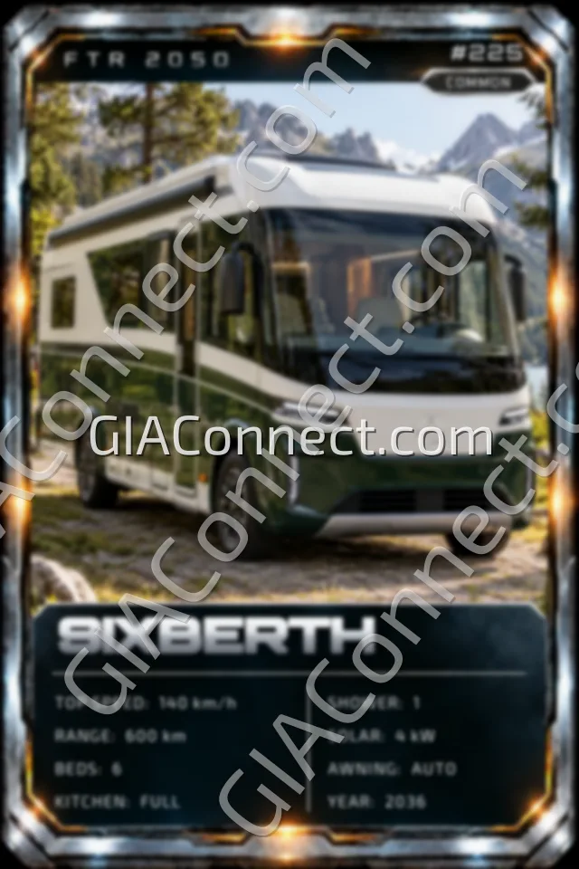 SIXBERTH – vehicul futurist FTR 2050, cartonaș digital de colecție