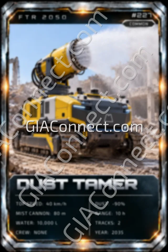 DUST TAMER – vehicul futurist FTR 2050, cartonaș digital de colecție