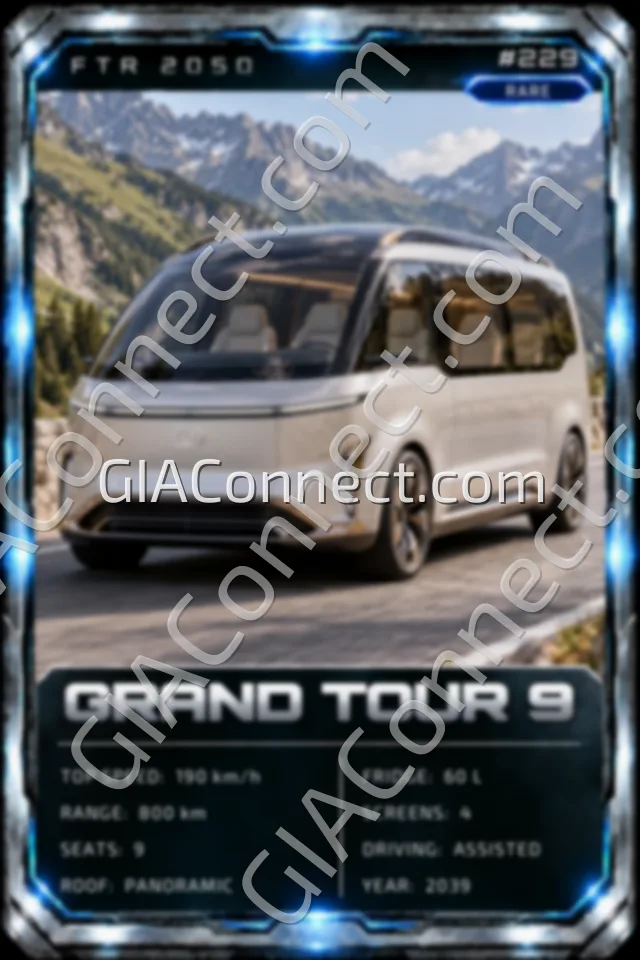 GRAND TOUR 9 – vehicul futurist FTR 2050, cartonaș digital de colecție