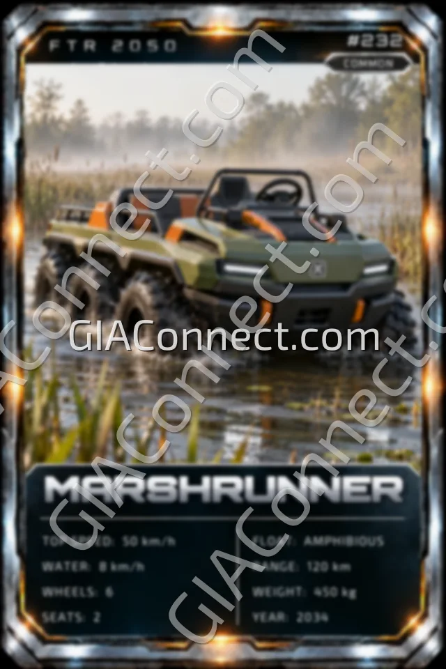 MARSHRUNNER – vehicul futurist FTR 2050, cartonaș digital de colecție