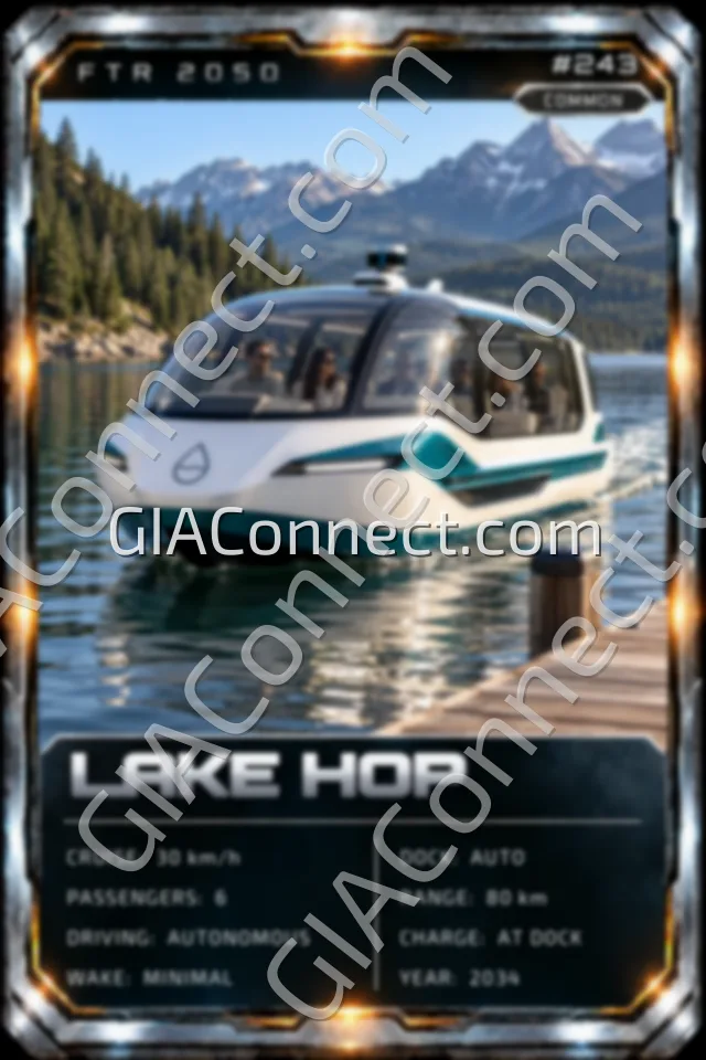 LAKE HOP – vehicul futurist FTR 2050, cartonaș digital de colecție