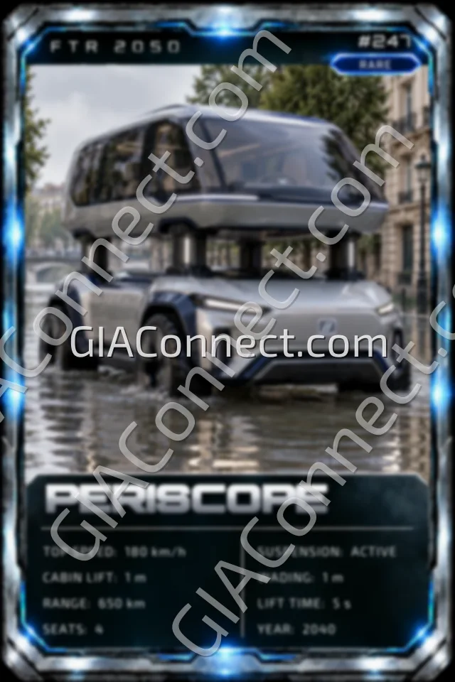 PERISCOPE – vehicul futurist FTR 2050, cartonaș digital de colecție
