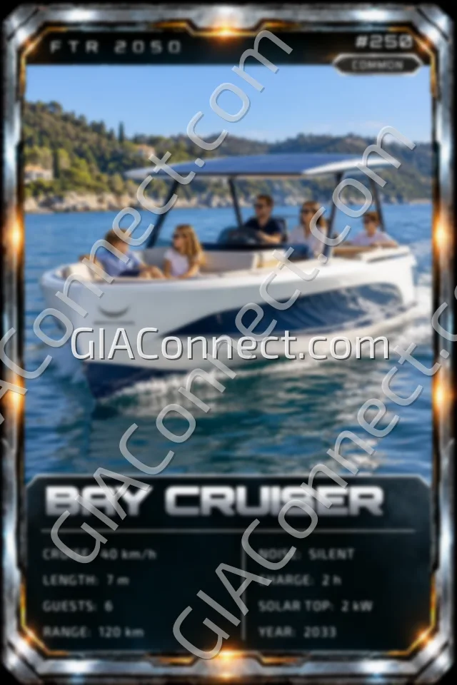 BAY CRUISER – vehicul futurist FTR 2050, cartonaș digital de colecție