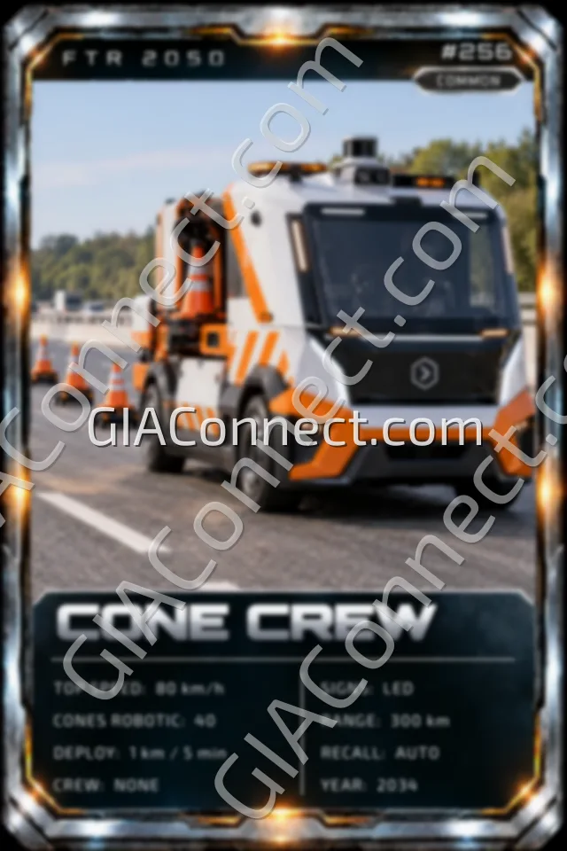 CONE CREW – vehicul futurist FTR 2050, cartonaș digital de colecție