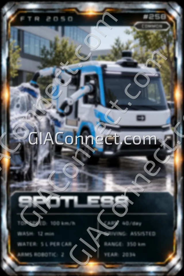 SPOTLESS – vehicul futurist FTR 2050, cartonaș digital de colecție